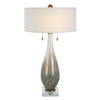 Cardoni Bronze Glass Table Lamp, by Uttermost, 18" width x 32.25" height x 18" depth thumbnail 1