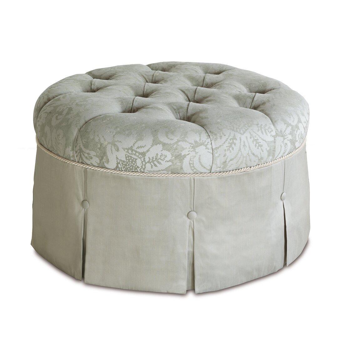 Lourde Round Ottoman, by Eastern Accents, 29" width x 19" height x 29" depth View 1