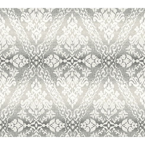 Tudor Diamond Damask Black Wallpaper
