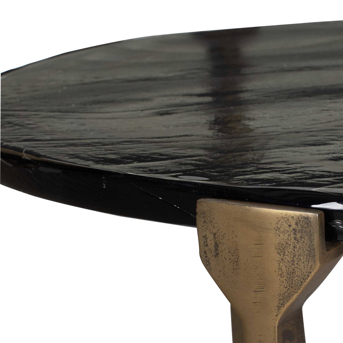Bohdi Outdoor Brass Coffee Table, Outdoor Table by Uttermost, 2'8" width x 1'4" height x 2'8" depth View 6