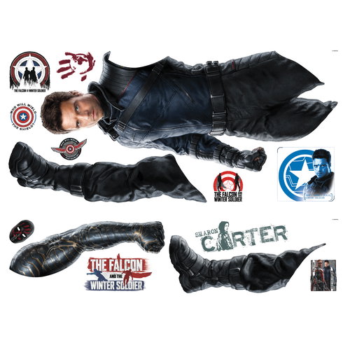 Falcon & The Winter Soldier Winter Soldier Peel & Stick Giant Wall Decal