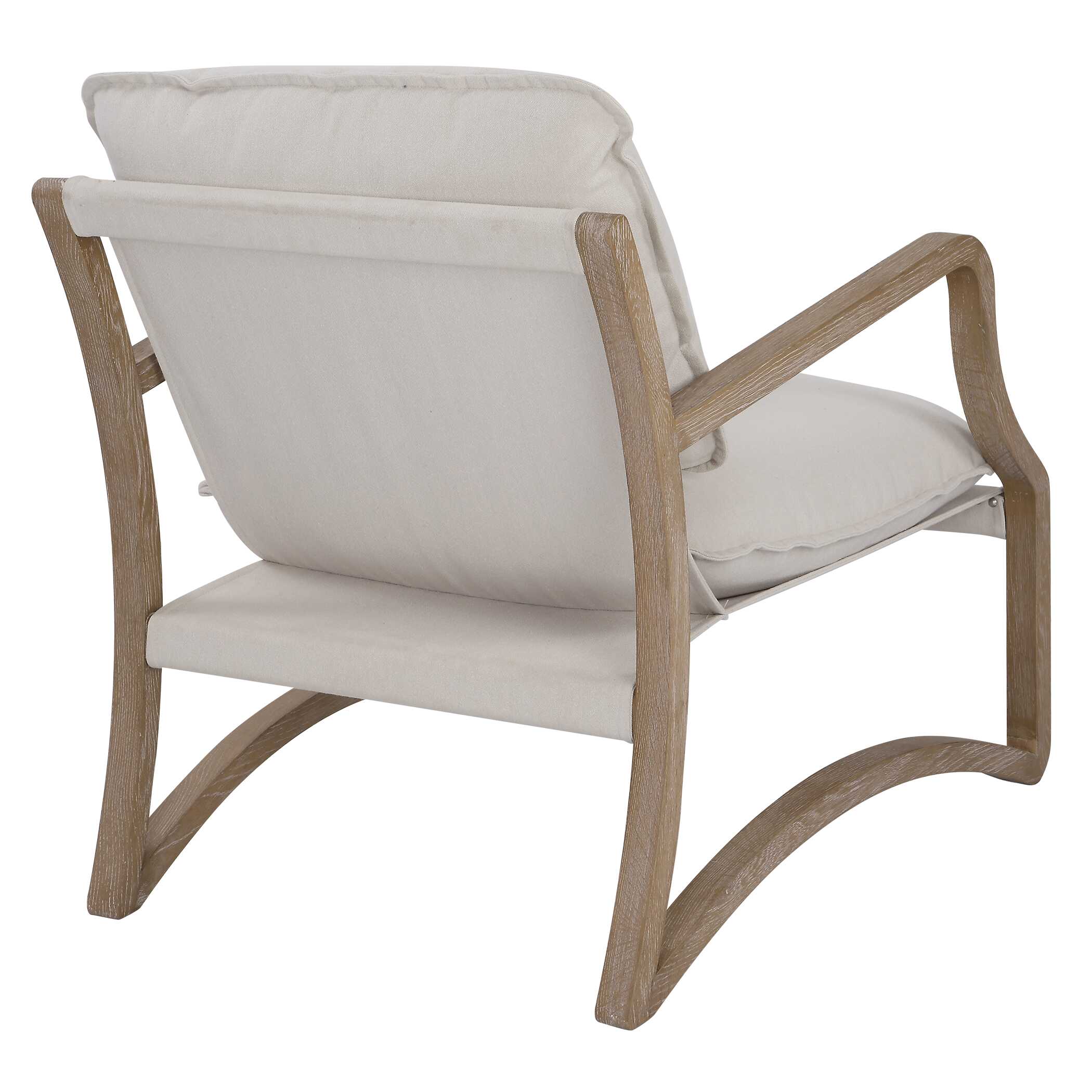 Melora Solid Oak Accent Chair large image 