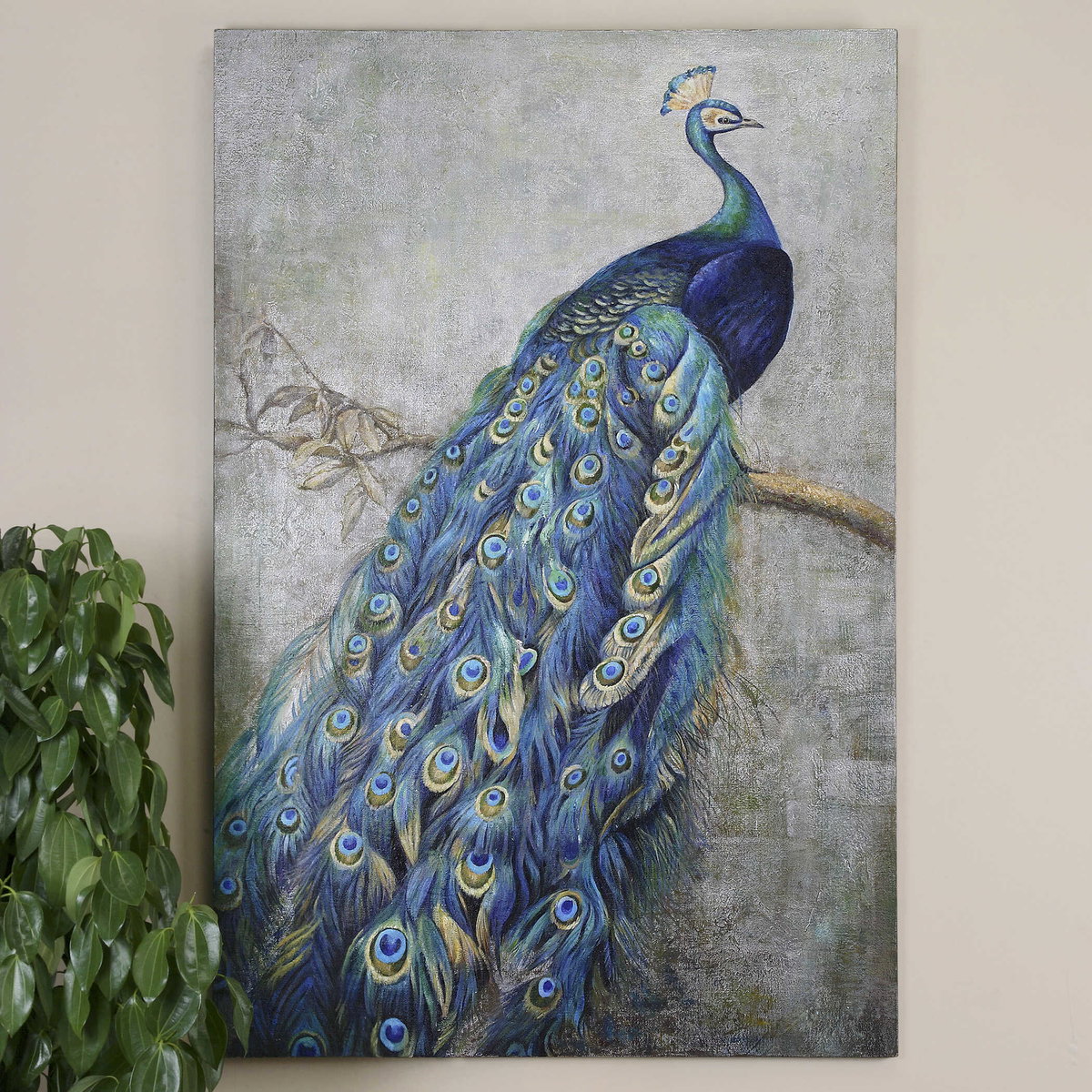 Proud Papa Hand Painted Art, by Uttermost, 4' width x 6' height x 1" depth View 2