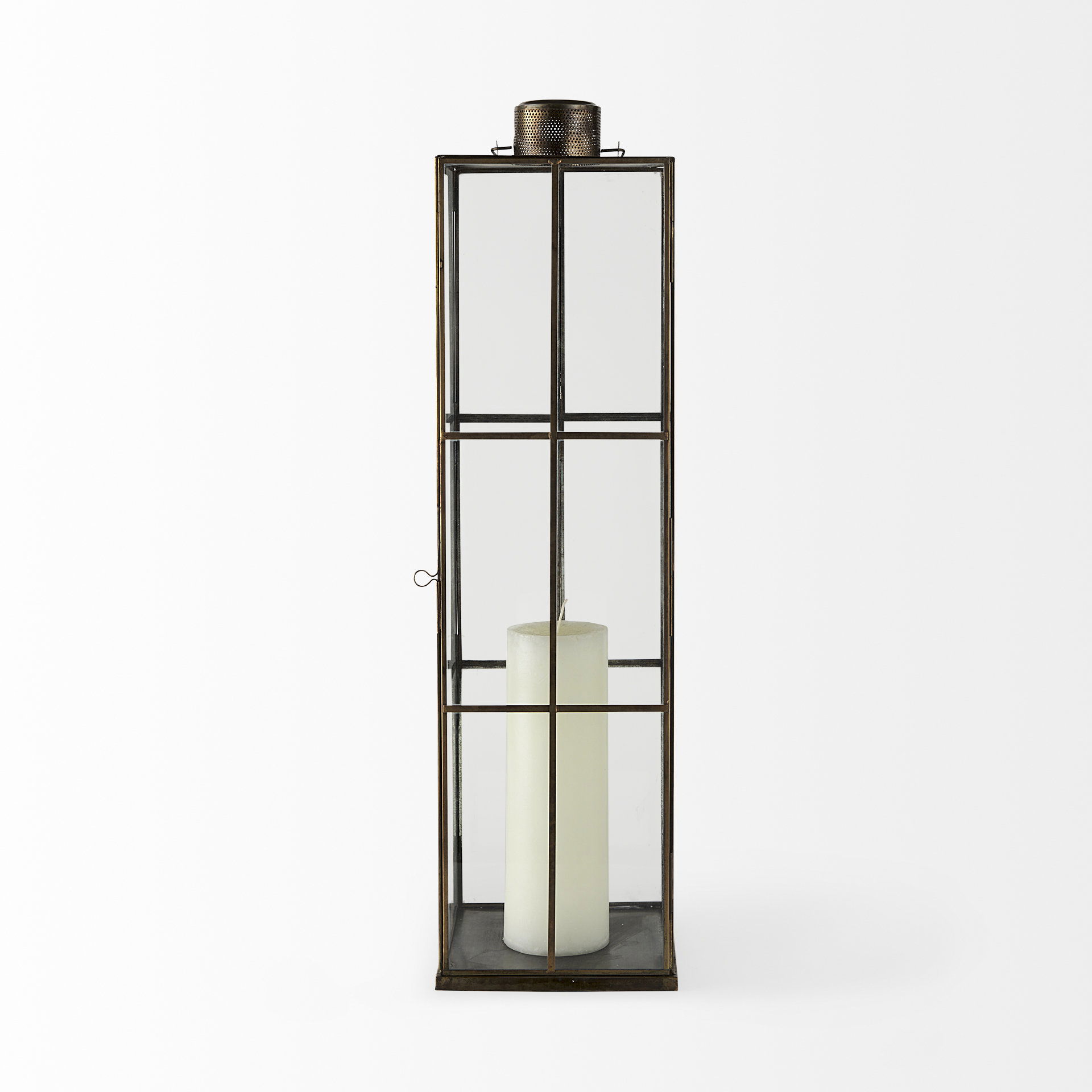 Grimwig (Large) 8L x 8W x 31H LANTERN with SHEET BASE WITHOUT BEVEL, Lighting by Mercana, 8.27" length x 8.27" width x 31.1" height View 6