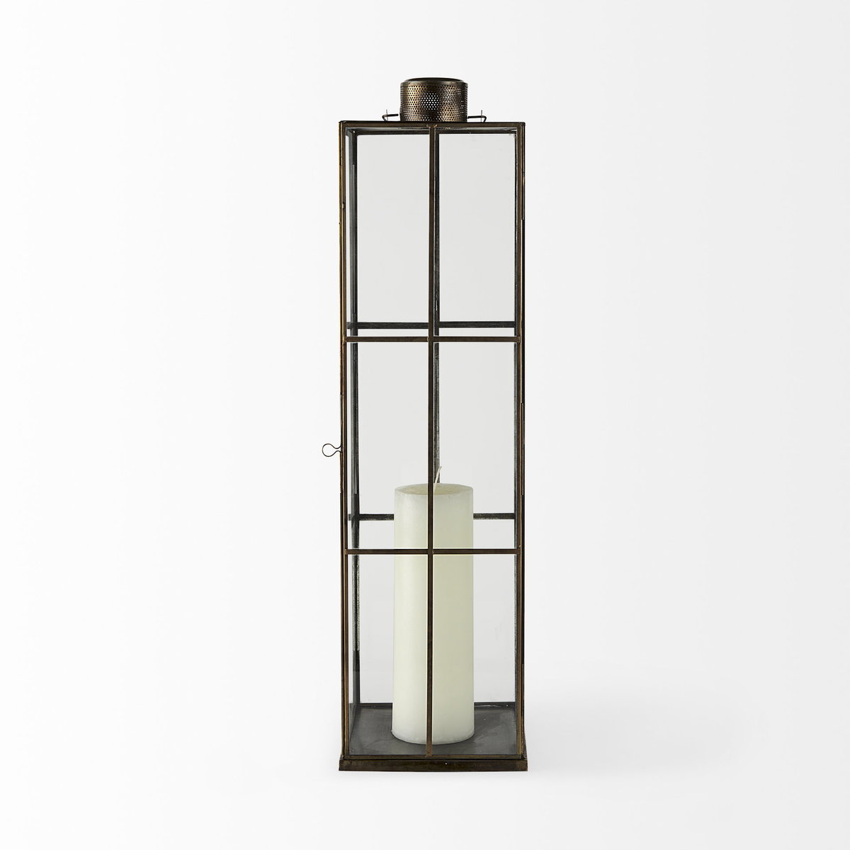 Grimwig (Large) 8L x 8W x 31H LANTERN with SHEET BASE WITHOUT BEVEL, Lighting by Mercana, 8.27" length x 8.27" width x 31.1" height View 6