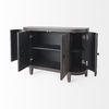 Lennon  Dark Brown Fir Veneer 4 Door Demilune Cabinet thumbnail 7