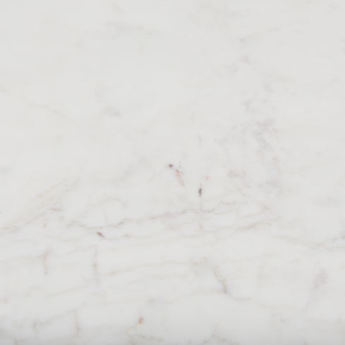 Athens   Light Brown Wood and White Marble Coffee Table