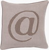 Linen Text Accent Pillow, Decorative Pillow by Surya, 18" length x 18" width thumbnail