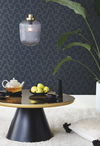 Dynastic Lattice Navy Wallpaper, by York Wall, 33' length x 1'8.5" width x 0.02" depth thumbnail 2
