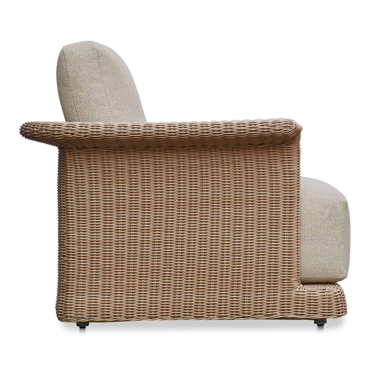 Meredith Outdoor Accent Chair Beige, Outdoor Chair by Moe's Home, 3'3.37" width x 2'6" height x 3'2.43" depth View 3