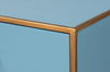 Gideon Shagreen Console, Chambray Blue, Console Table by Sarreid, 54" length x 12" width x 34" height thumbnail 6