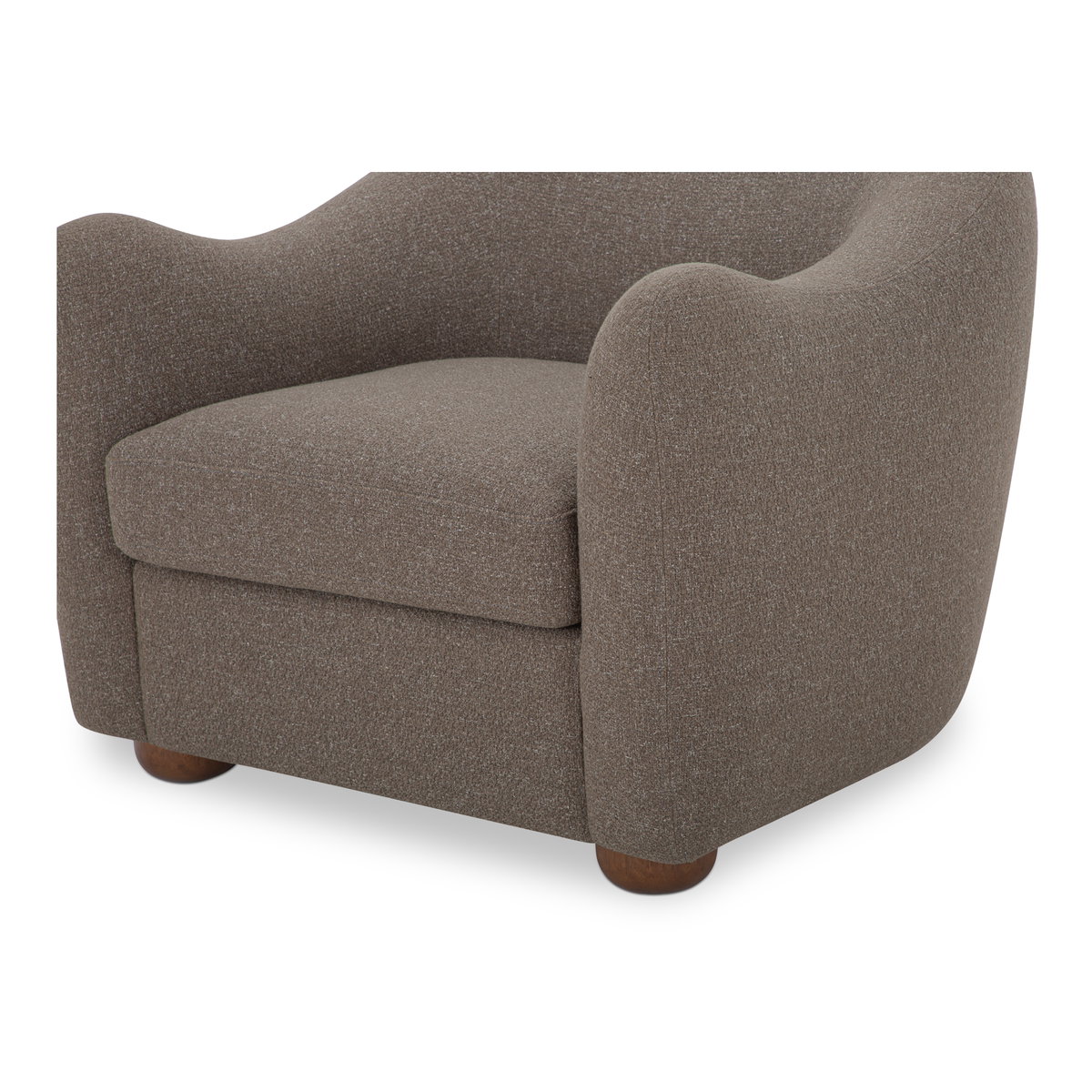 Bria Accent Chair Brown, by Moe's Home, 34.6" width x 29.6" height x 33.5" depth View 5