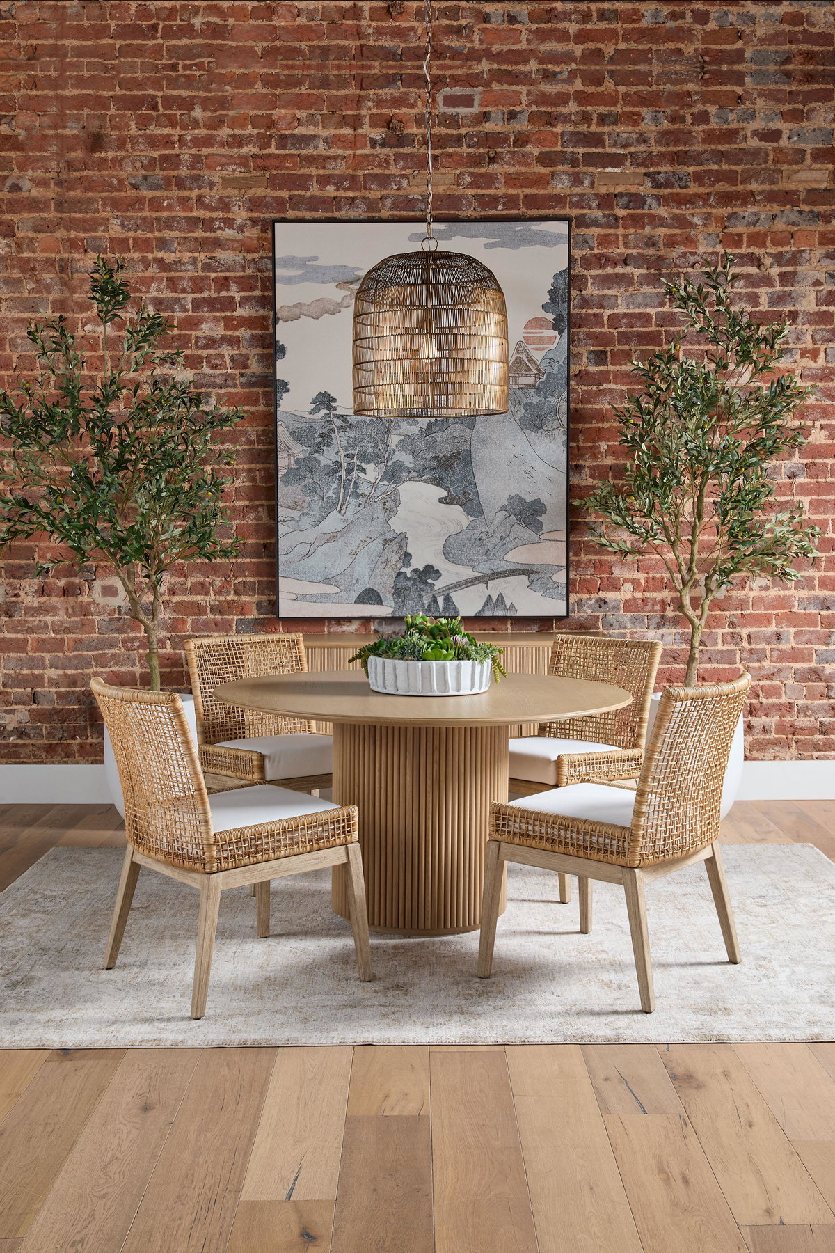 Belfast 54' Round Dining Table, by Essentials for Living, 54" width x 29.75" height x 54" depth View 9