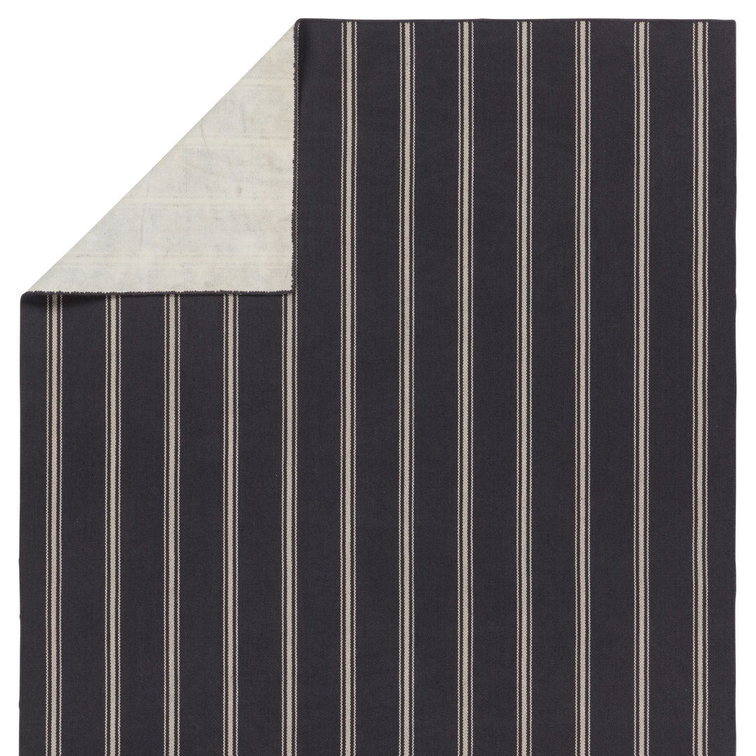 Memento Handmade Indoor/Outdoor Striped Navy/ Ivory large image 