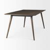 Nicholas 72'L x 39'W Dining Table | Modern | Brown Wood & Metal/Wood | Seats 6, by Mercana, 72" length x 39" width x 30" height thumbnail 6
