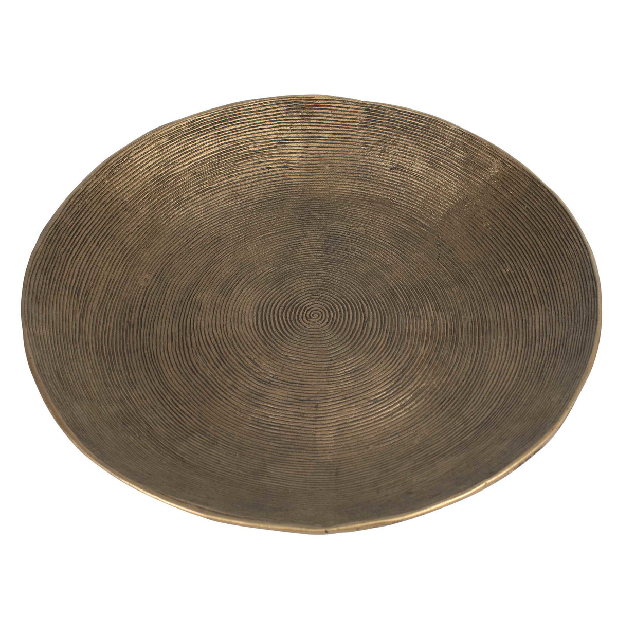 Stratum Round Brass Bowls Set/2, Decorative Tray by Uttermost, 17.5" width x 2.5" height x 17.5" depth View 5