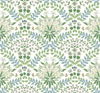 Bramble White & Blue Wallpaper, by York Wall, 27' length x 2'3" width x 0.02" depth thumbnail 1