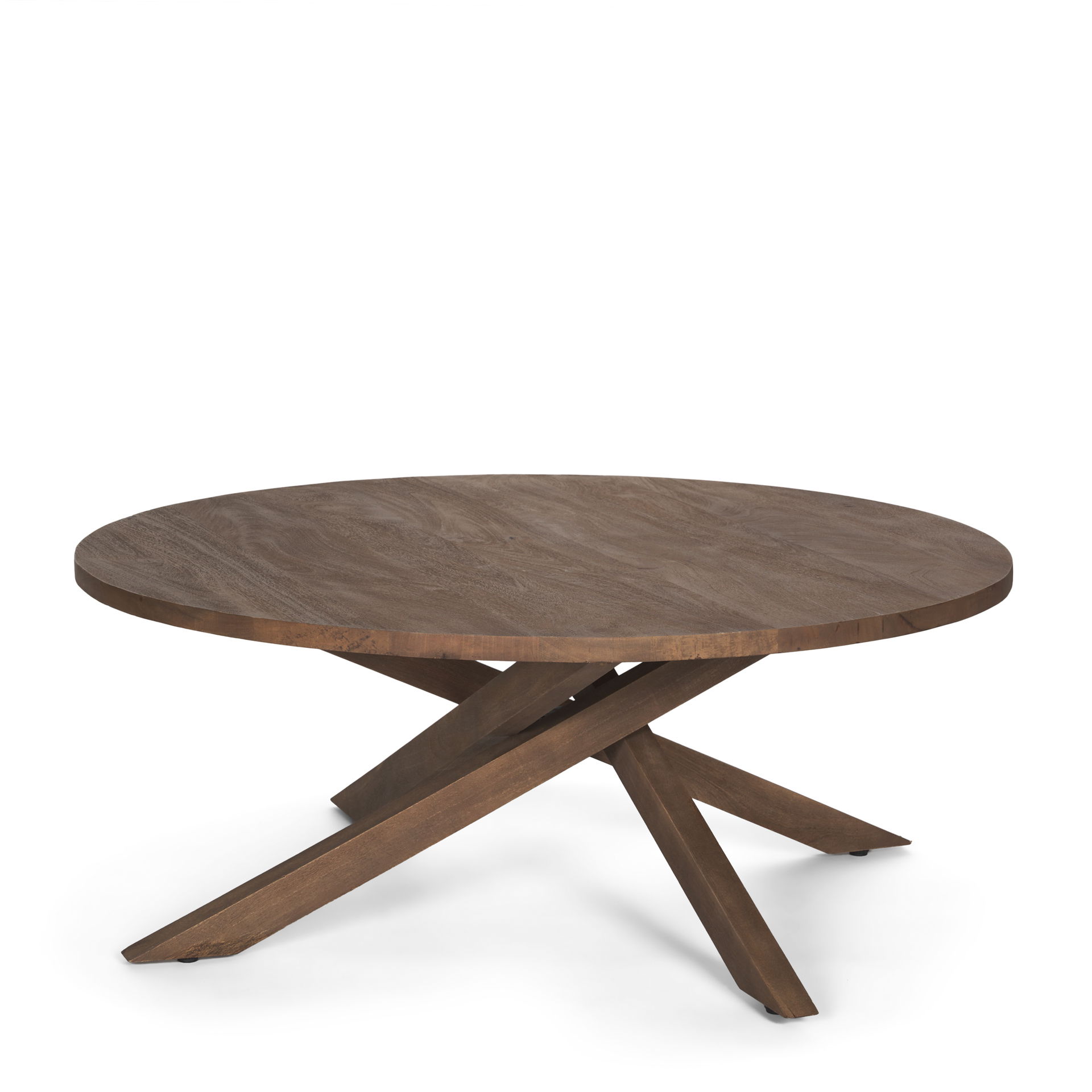 Solana Medium Brown Wood Coffee Table large image 