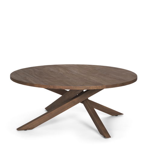 Solana Medium Brown Wood Coffee Table