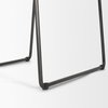 Thornton Solid Back Dining Side Chair | Faux Leather with Iron, Dining Chair by Mercana, 17.72" length x 24.8" width x 31.5" height thumbnail 13