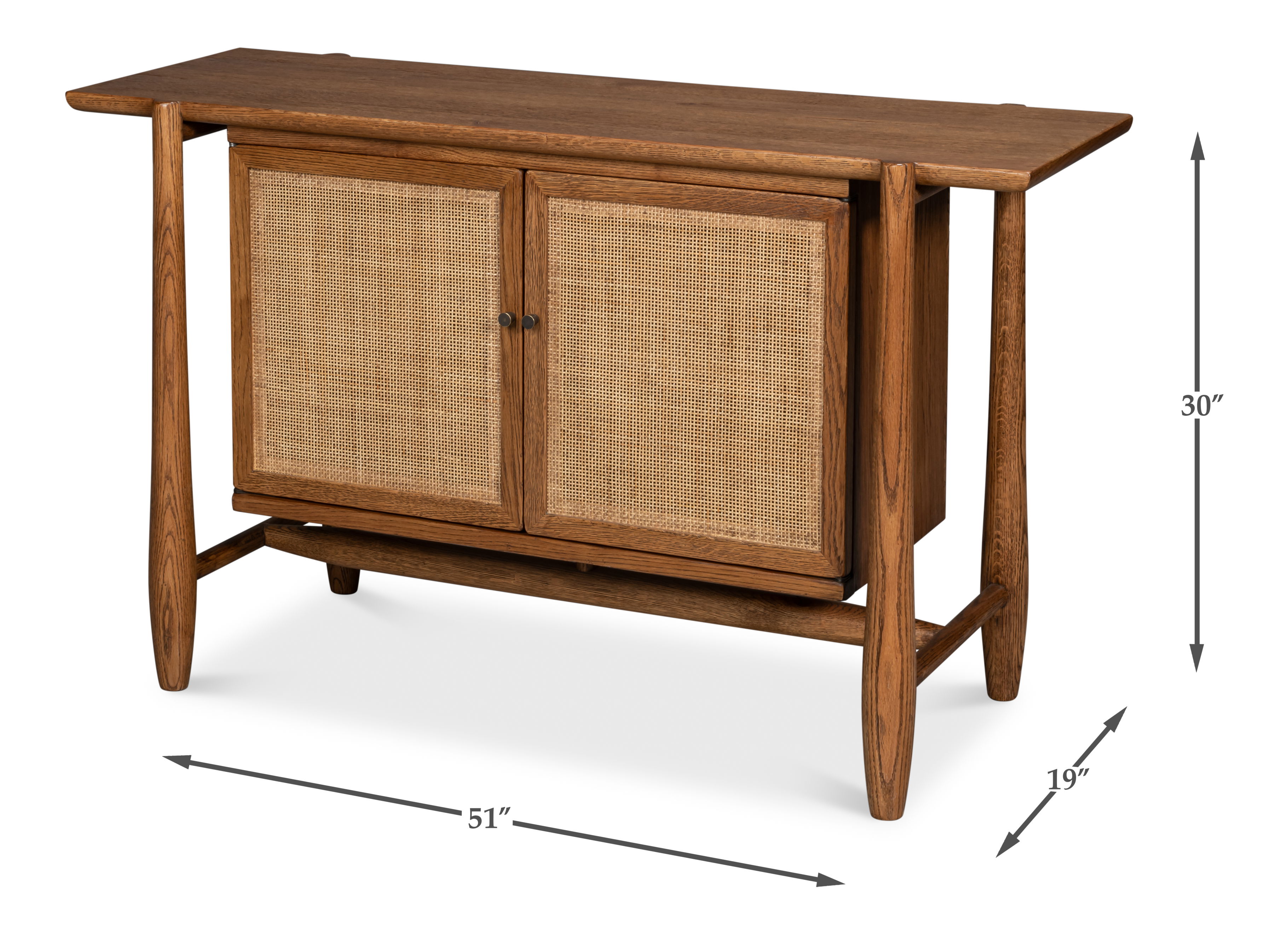 Nido 2 Door Rattan Sideboard large image 