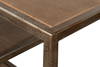 Cullum Shagreen Console  Tawny Brown, by Sarreid, 1'2" length x 5'11" width x 2'9" height thumbnail 6