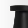 Quadir Medium Matte Black Metal Candle Holder, Candles & Candle Holder by Mercana, 3.5" length x 3.5" width x 8" height thumbnail 5