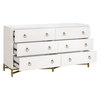 Strand Shagreen 6-Drawer Double Dresser, by Essentials for Living, 68" width x 37.5" height x 20" depth thumbnail 4
