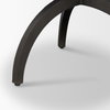 Veneto 40' Round Dining Table | Modern | White Marble & Black Metal | Seats 4, by Mercana, 40" length x 40" width x 30" height thumbnail 10