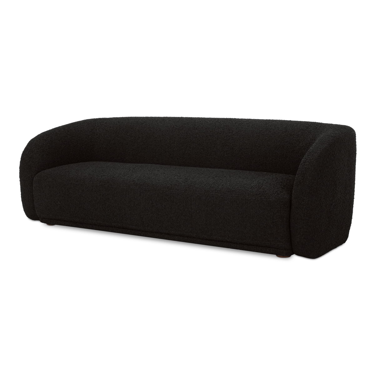 Faye Sofa Black Boucle, Sofas & Sectional by Moe's Home, 92" width x 29" height x 35" depth View 2