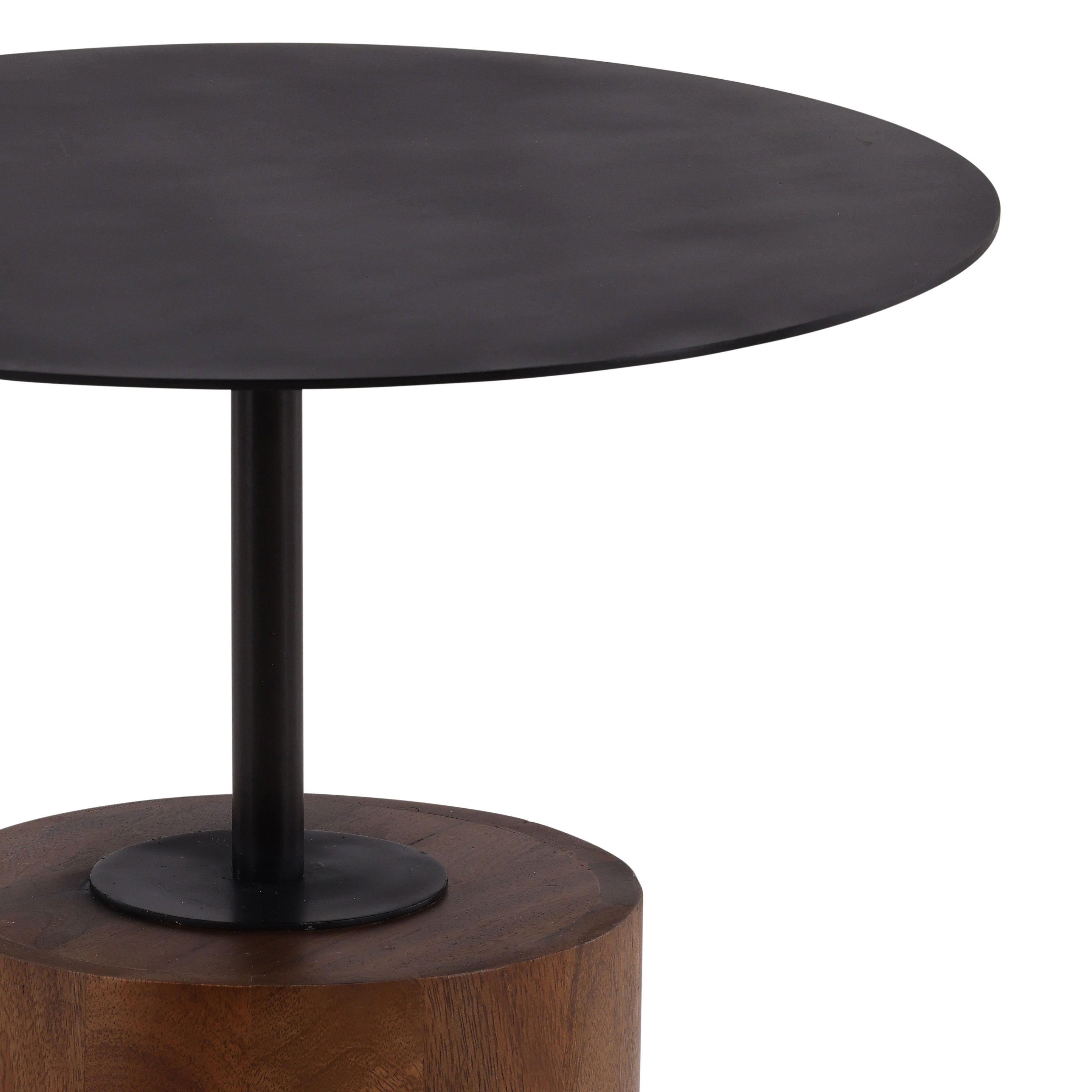 Arlo Side Table Brown, Side & End Table by Dovetail, 20" width x 24" height x 20" diameter x 20" depth View 2