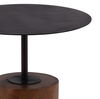 Arlo Side Table Brown, Side & End Table by Dovetail, 20" width x 24" height x 20" diameter x 20" depth thumbnail 2