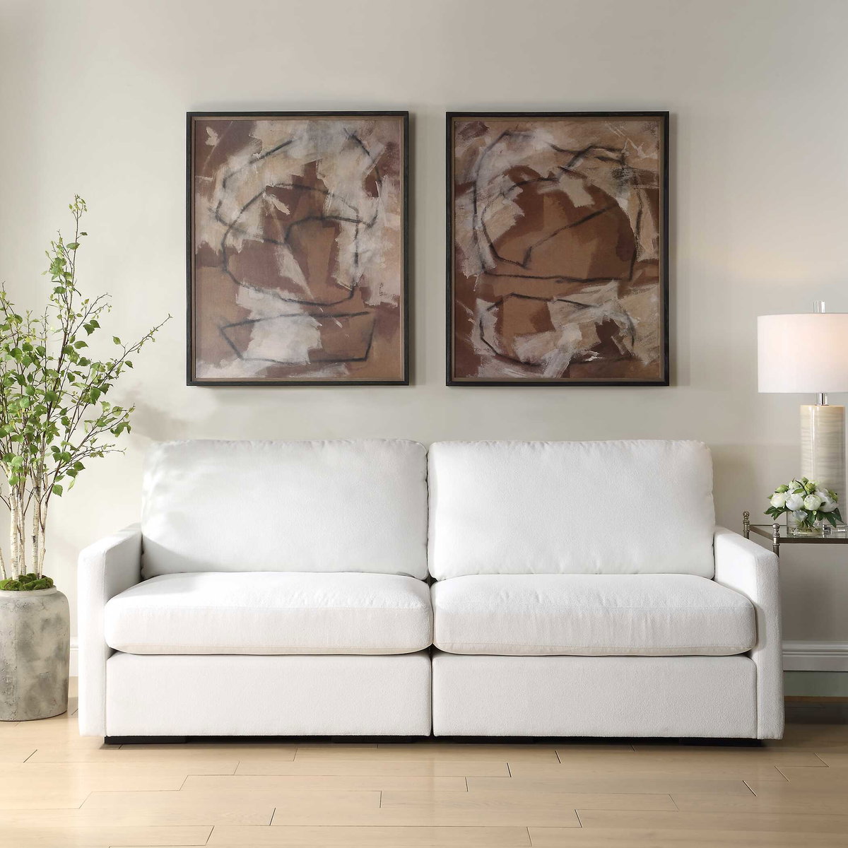 Rush & Dash Framed Prints Set/2, Painting by Uttermost, 34.12" width x 42.12" height x 2" depth View 2