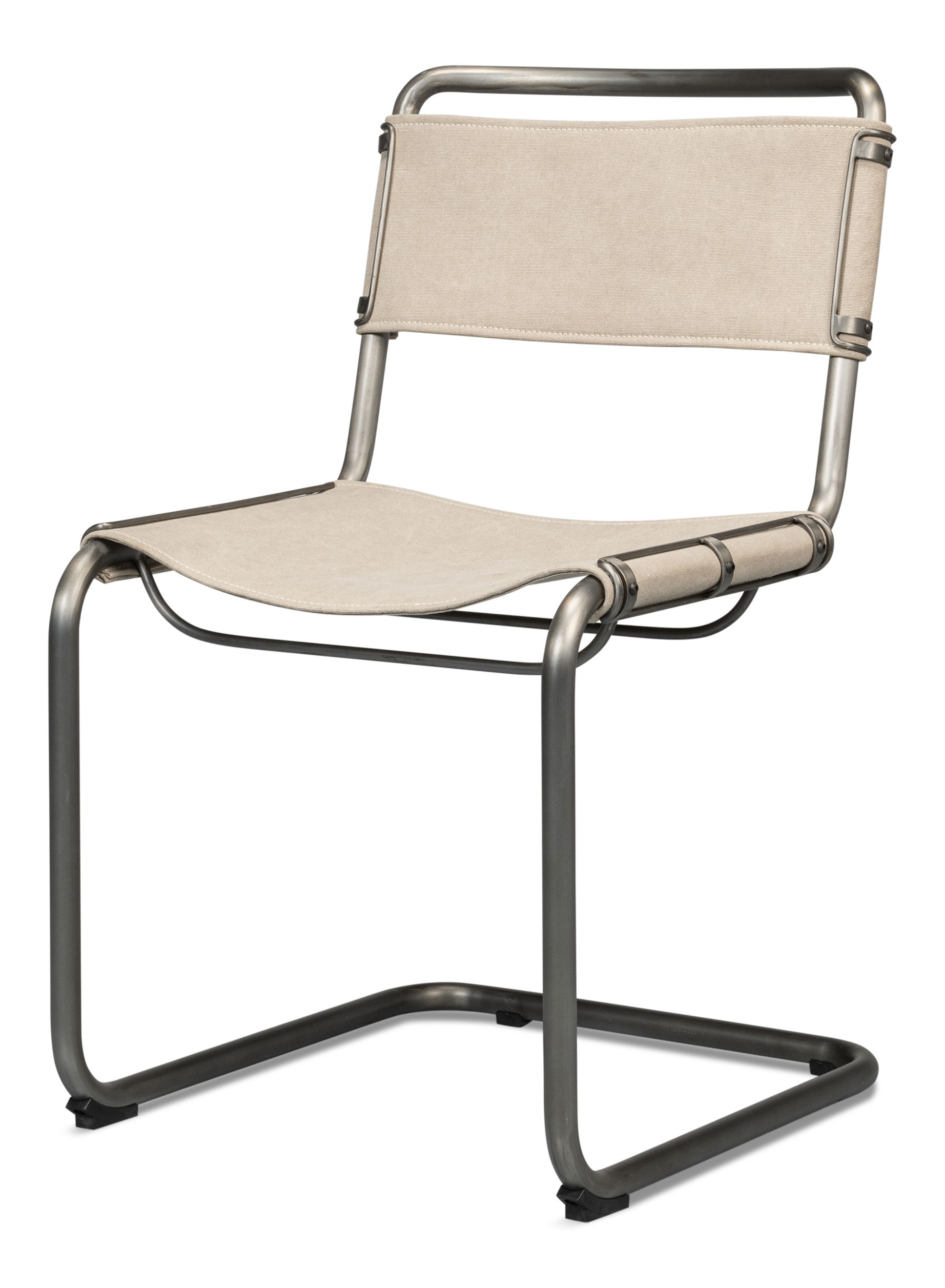 Patton Canvas Field Chair, Dining Chair by Sarreid, 20" length x 24" width x 34" height View 1