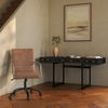 Roy Office Chair Open Road Brown Leather, by Moe's Home, 21.85" width x 36" height x 27.17" depth thumbnail 8