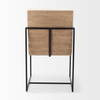 Stamford High-Back Dining Side Chair | Beige Linen with Black Metal, Dining Chair by Mercana, 25" length x 20.5" width x 36" height thumbnail 6