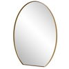 Cabell Brass Oval Mirror thumbnail 4