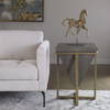 Bertrand Shagreen Accent Table, Side & End Table by Uttermost, 18.25" width x 25.25" height x 18.25" depth thumbnail 2