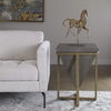 Bertrand Shagreen Accent Table, Side & End Table by Uttermost, 18.25" width x 25.25" height x 18.25" depth thumbnail 2