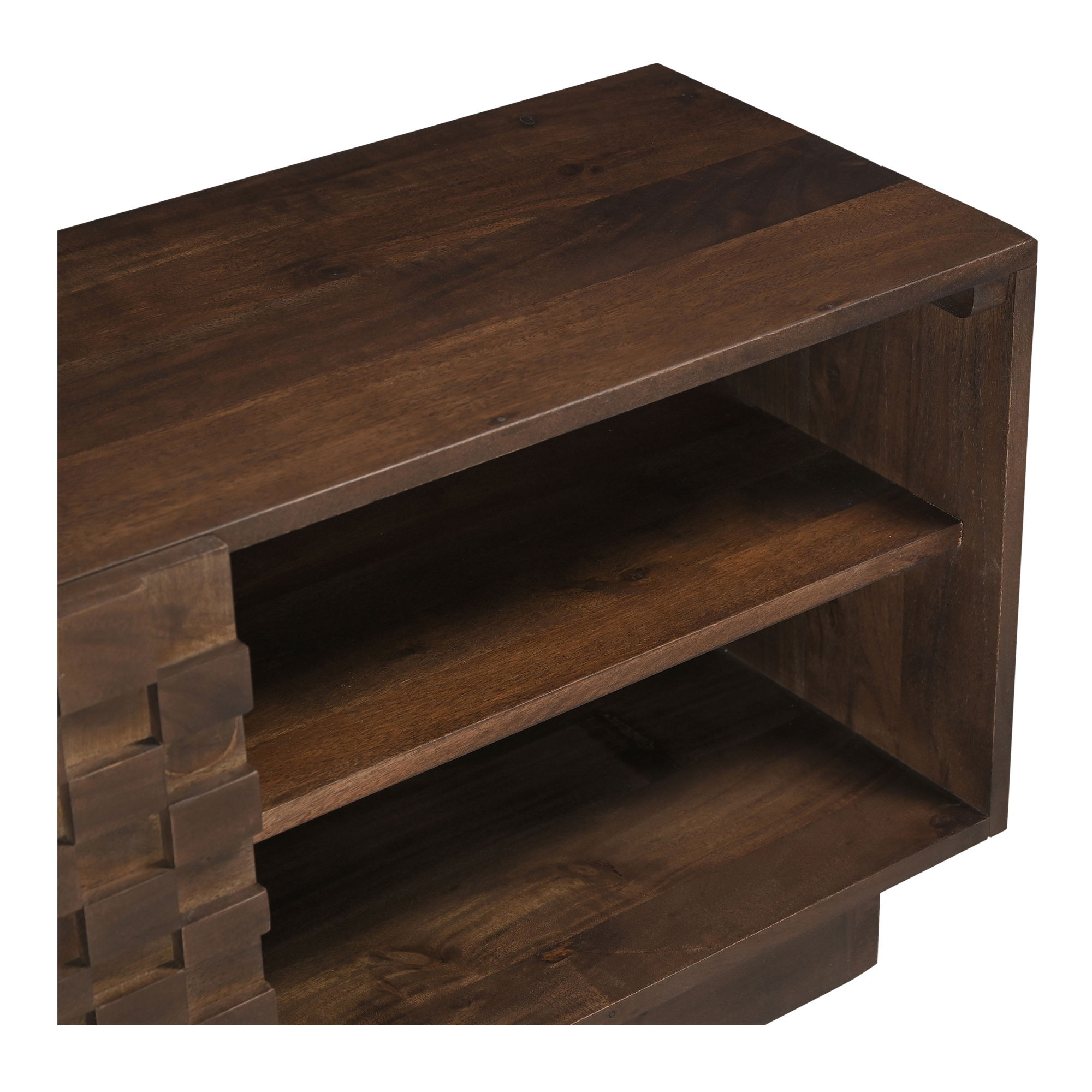 Easton Media Cabinet Brown, Media Console by Moe's Home, 60" width x 18" height x 14" depth View 8