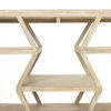 Dayton II 66L x 16W Natural Wooden Multi-Level Shelf Console Table thumbnail 6