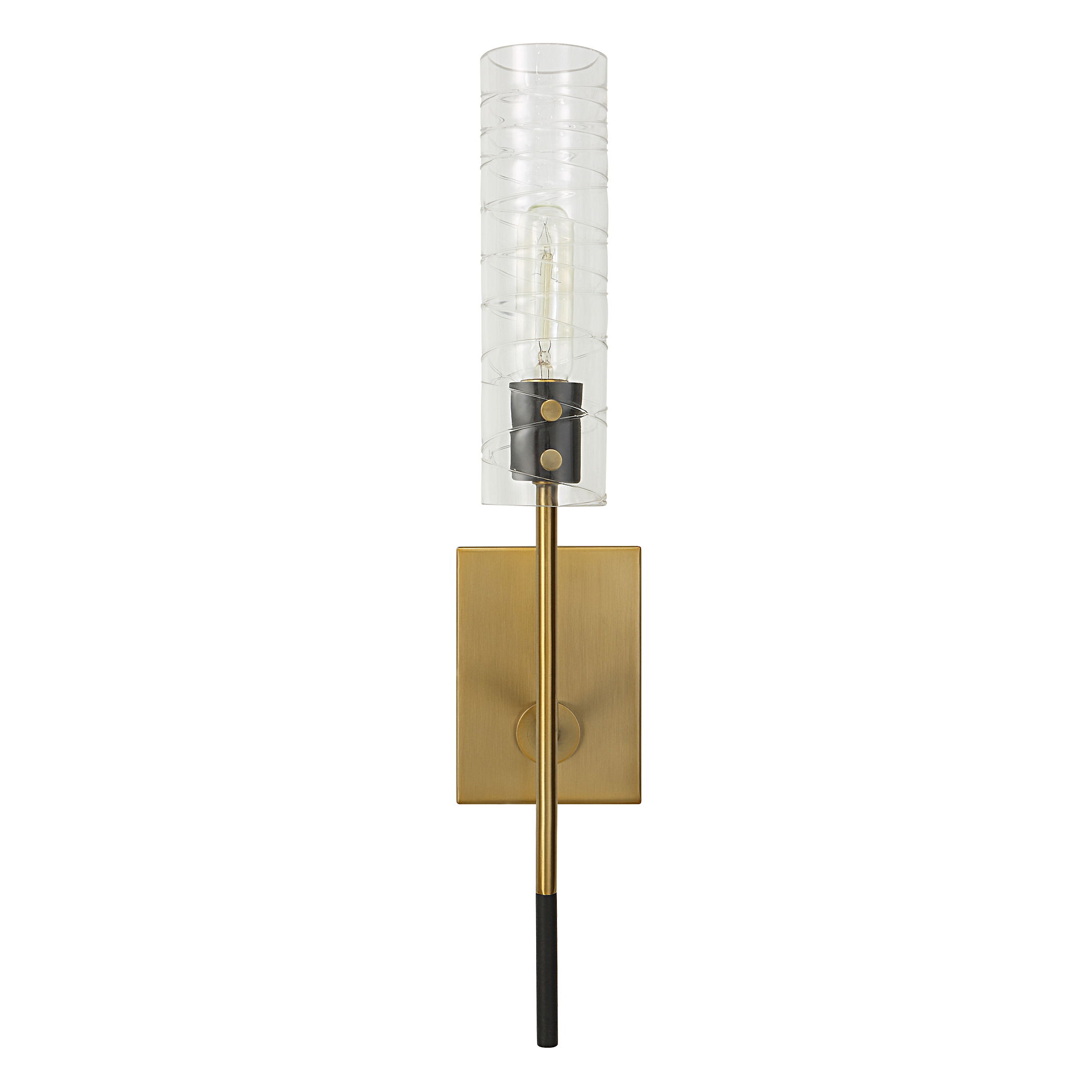 Telesto 1 Light Brass Sconce large image 