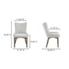 Potter Dining Chair Heather Beige, by Moe's Home, 21.7" width x 36" height x 26" depth thumbnail 10
