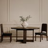 Glenn Round Dining Table Dark Brown thumbnail 7