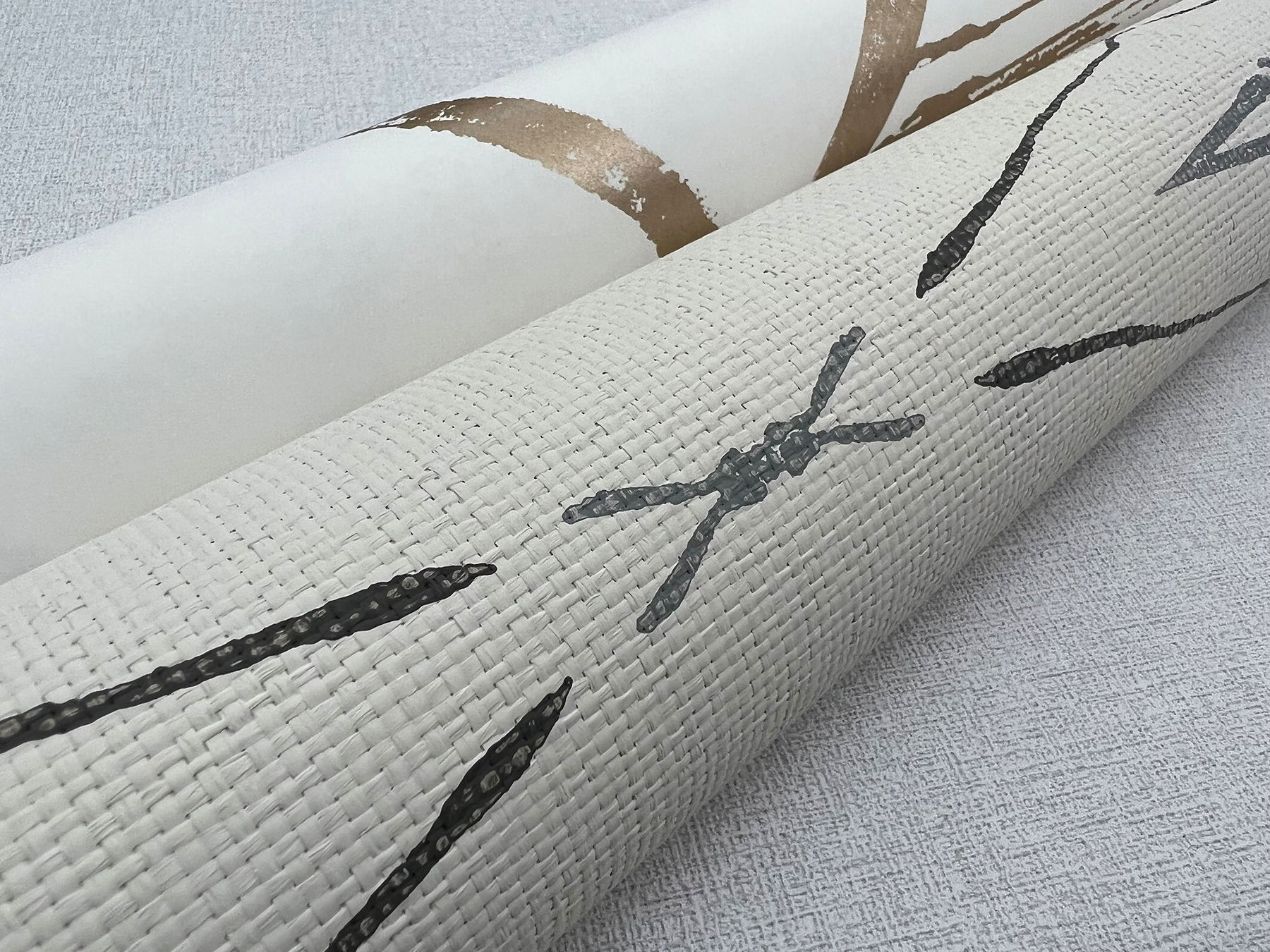 Intersect Gold Metallic Wallpaper large image 