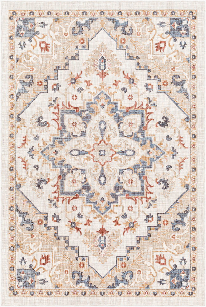 Juliet Machine Woven Rug, by Surya, 1'3.75" length x 1'3.75" width