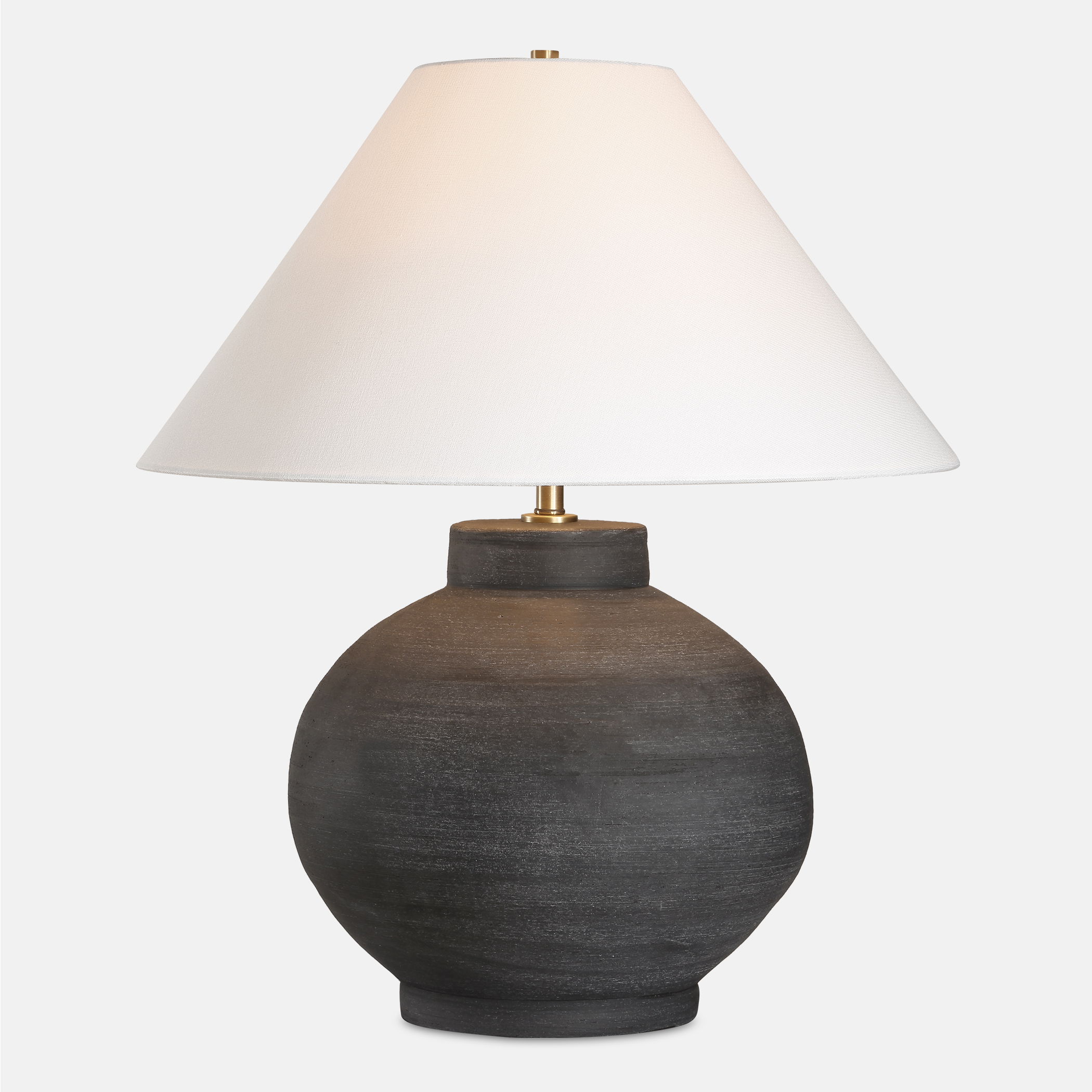 Tramore Rustic Charcoal Table Lamp large image 