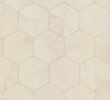 Hexagram Wood Veneer Off White Wallpaper, by York Wall, 24' length x 3' width x 0.02" depth thumbnail