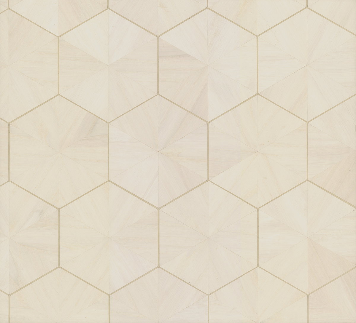 Hexagram Wood Veneer Off White Wallpaper, by York Wall, 24' length x 3' width x 0.02" depth