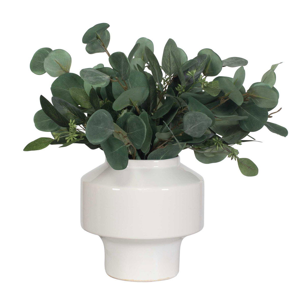 Essence Eucalyptus Accent & Vase, Artificial Plants & Flower by Uttermost, 16" width x 16" height x 16" depth View 5